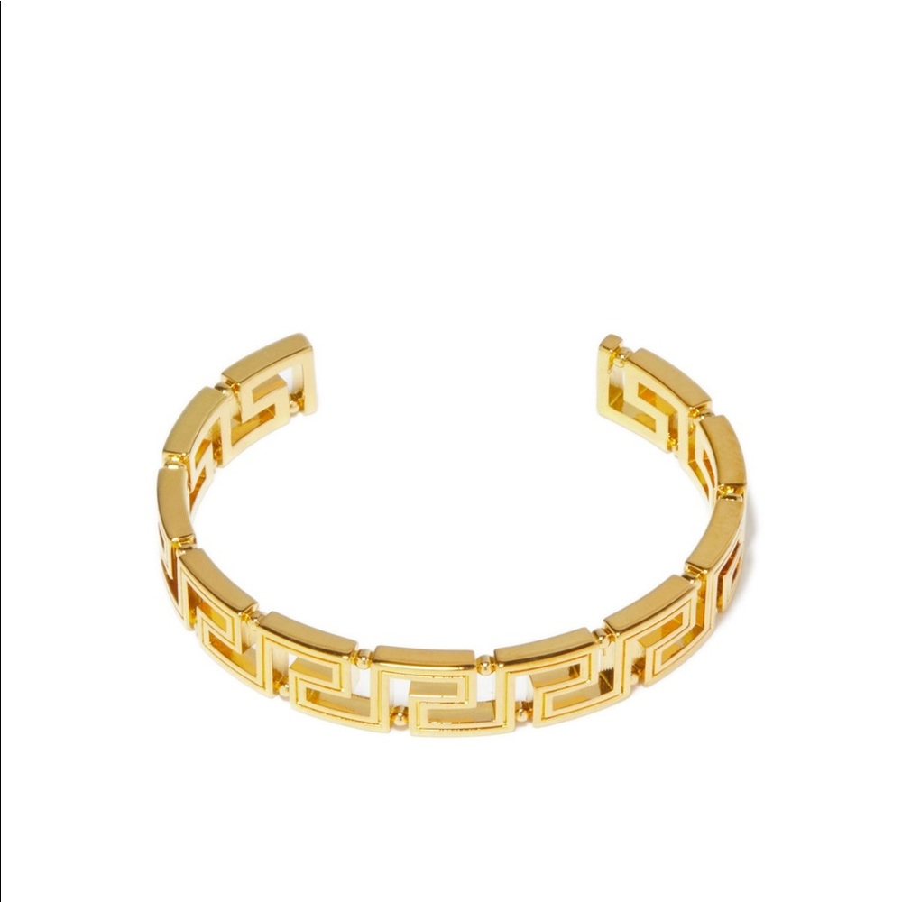 Versace Logo-engraved Greca cuff (Brand new)